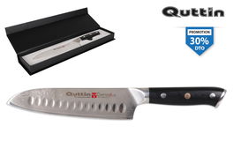 Quttin Cuchillo Santoku Alveolos 18 cm"Da (2 Unidades)