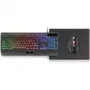 Mars Gaming Pack Gaming MCP124 Teclado H-MECH + Ratón Óptico RGB + Alfombrilla Nanotextil Negro