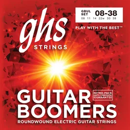 GHS Juego Eléctrica Boomers® Nickel Ultra Light 8-38