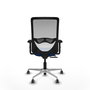 PIQUERAS Y CRESPO Silla de oficina Zulema con mecanismo Sincro/Traslack, Azul y Blanco
