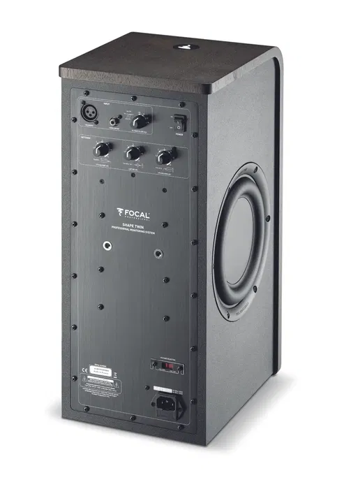 FOCAL Shape Twin Altavoz Monitor de Estudio Activo con Woofer de 6.5" y Tweeter de 1", 2 Vías, 100W RMS, Respuesta 38Hz-22kHz, Conectividad XLR/Jack/RCA, Negro