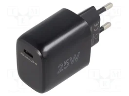 GOOBAY Cargador USB-C de 25W con tecnología GaN