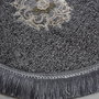 Mijölnir E4_807 Juego de Alfombras de Baño 2 Piezas 100% Poliéster Antideslizante Antibacterias Color Antracita