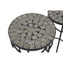 DKD Home Decor Set de 3 Mesas Auxiliares Mosaico Stones