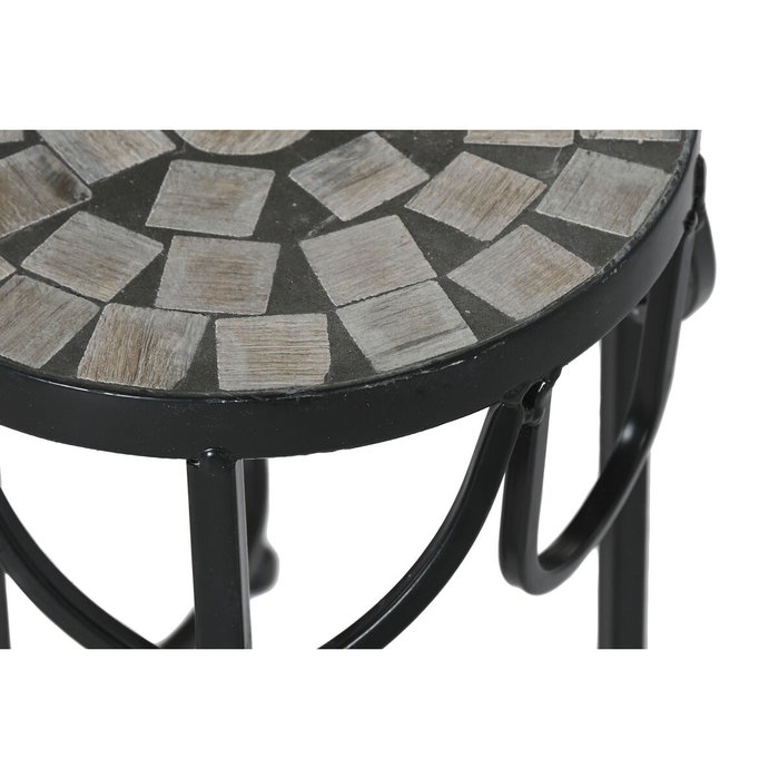 DKD Home Decor Set de 3 Mesas Auxiliares Mosaico Stones