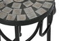 DKD Home Decor Mesita Auxiliar Terraza Y Jardin Multicolor Negro 30 x 69 x 30 cm Set de 3