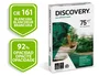 Discovery Papel A4 75g Set de 5 Paquetes de 500 Hojas