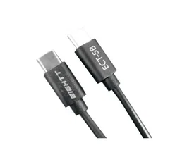 Eightt Cable USB-C a USB-C ECT-5B de 1 metro, Negro