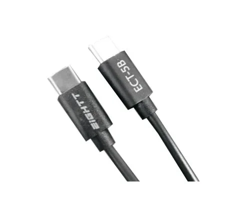 Eightt Cable USB-C a USB-C ECT-5B de 1 metro, Negro Eightt Cable USB-C a USB-C ECT-5B de 1 metro, Negro