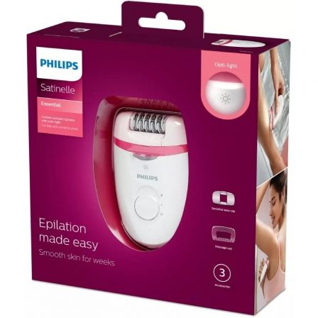 Depiladora Philips Satinelle Essential BRE255/ con Cable