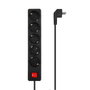 Aisens Regleta de 5 Tomas con Interruptor y Cable 1,4m, Negro