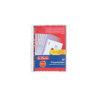 Herlitz Fundas perforadas A4 Transparentes Pack de 50