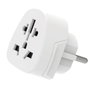 Ewent EW1480 Adaptador de Viaje Universal a Europa Schuko Blanco