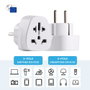 Ewent EW1480 Enchufe Universal USA UK Australia China Viajes Adaptador de Corriente