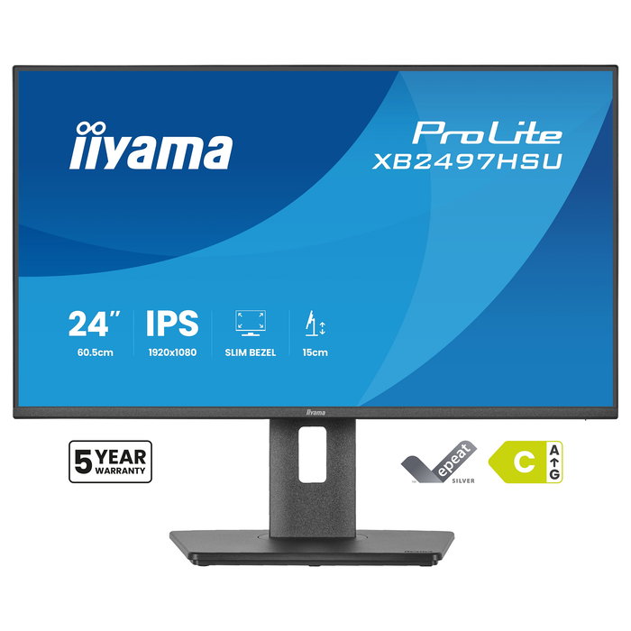 iiyama ProLite XB2497HSU-B1 Monitor Gaming 23.8" Full HD IPS 120Hz 4ms AMD FreeSync HDMI DisplayPort USB Altavoces Negro iiyama ProLite XB2497HSU-B1 Monitor Gaming 23.8" Full HD IPS 120Hz 4ms AMD FreeSync HDMI DisplayPort USB Altavoces Negro