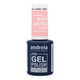 Andreia The Gel Polish Pool Party N.3 Esmalte Semipermanente Rosa Claro con Partículas Blancas 10.5 ml