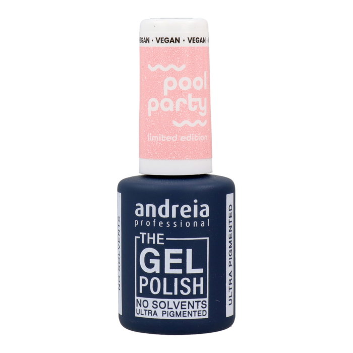 Andreia The Gel Polish Pool Party N.3 Esmalte Semipermanente Rosa Claro con Partículas Blancas 10.5 ml Andreia The Gel Polish Pool Party N.3 Esmalte Semipermanente Rosa Claro con Partículas Blancas 10.5 ml
