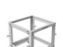 Lanberg Open Rack 9U 600x600-1100 regulado gris