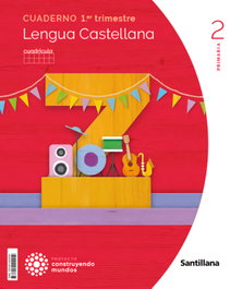 SANTILLANA, CUADERNO LENGUA 1-2º PRIMARIA CUADRÍCULA CONSTRUYENDO MUNDOS 2023 - SANTILLANA