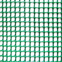 Faura Rollo de Malla Ligera Cadrinet, Polipropileno Termosoldado, Cuadro 4.5 x 4.5 mm, Color Verde, 1 x 5 m, Tratamiento Anti-UV, para Delimitación y Separación