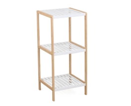 DKD Home Decor Estanteria Bambu Pino Blanco Natural 35 x 79 x 35 cm 3 Estantes