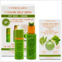 L'Erbolario Kit Cara Detergente Crema Mascarilla Reequilibrante Anti-Brillos Cosmética