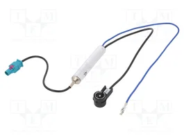 PER.PIC. Cable coaxial de 0,4m con conectores Fakra y ISO angular