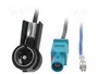 PER.PIC. Cable coaxial de 0,4m con conectores Fakra y ISO angular