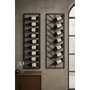 DKD Home Decor Botellero de Metal Negro para Pared, 16 Botellas