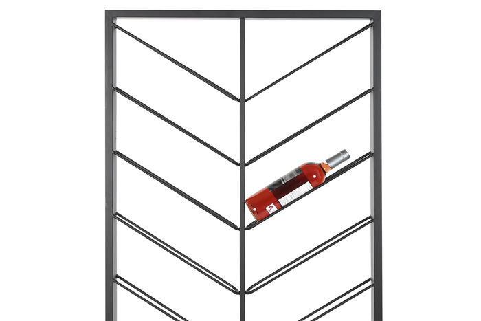 DKD Home Decor Botellero Loft Negro Metal 16 Botellas 6 x 160 x 70 cm
