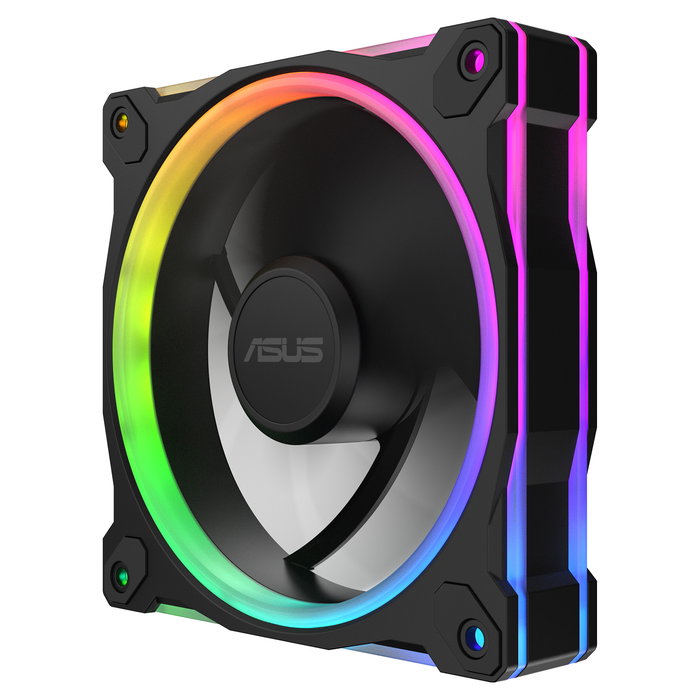 ASUS PRIME MR120 ARGB Reverse Ventilador para PC, Pack de 3, 120 mm Negro, 1600 RPM, PWM ASUS PRIME MR120 ARGB Reverse Ventilador para PC, Pack de 3, 120 mm Negro, 1600 RPM, PWM