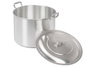 KINVARA Olla de Aluminio 28 cm 12,5 L Plata, Pack de 2