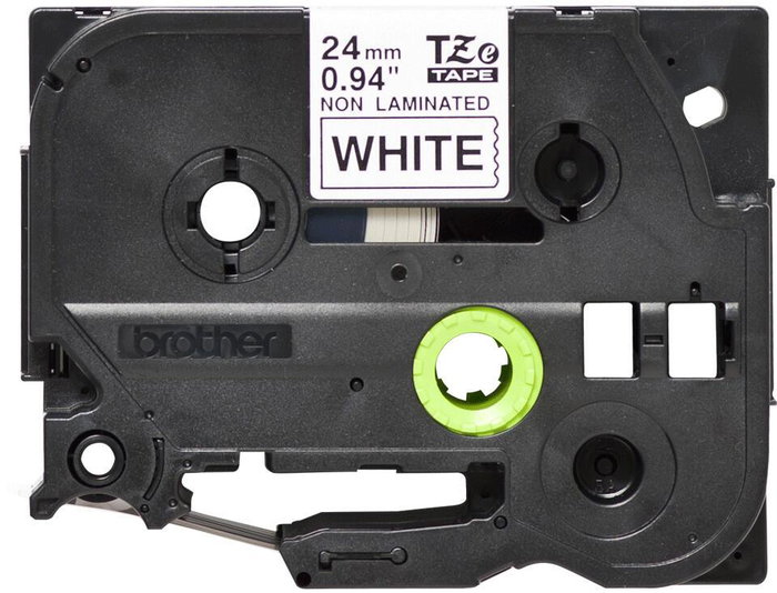 Brother TZe-N251 Cinta de rotulación no laminada Negro sobre blanco 24 mm Brother TZe-N251 Cinta de rotulación no laminada Negro sobre blanco 24 mm