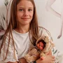 Monchhichi Peluche Oso 20 cm - Muñeco Mono Vintage Años 80 - Juguete Blando Bebé 2+ Años