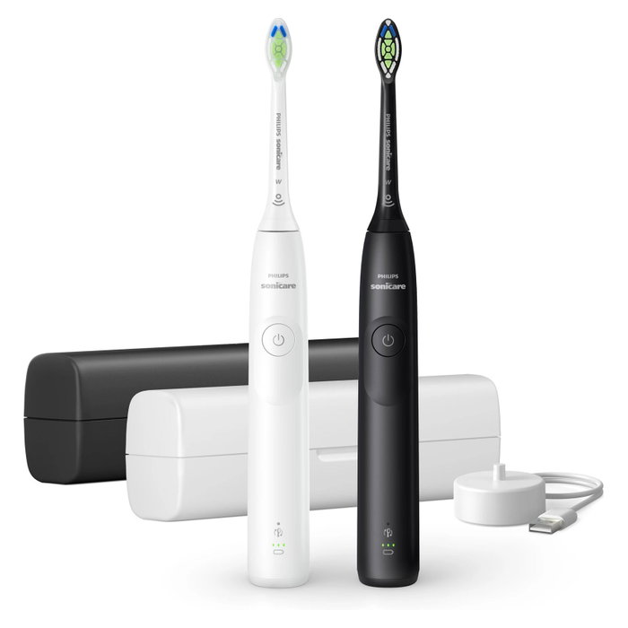 Philips Sonicare Serie 5300 HX7109/01 Duopack Blanco y Negro Philips Sonicare Serie 5300 HX7109/01 Duopack Blanco y Negro