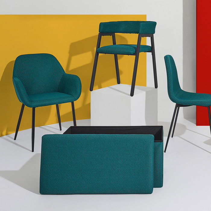 Home Deco Factory Silla Diseño Atom Azul