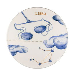Le coq Plato Libra 32,5 cm (4 Unidades) Colección Astrología Porcelana