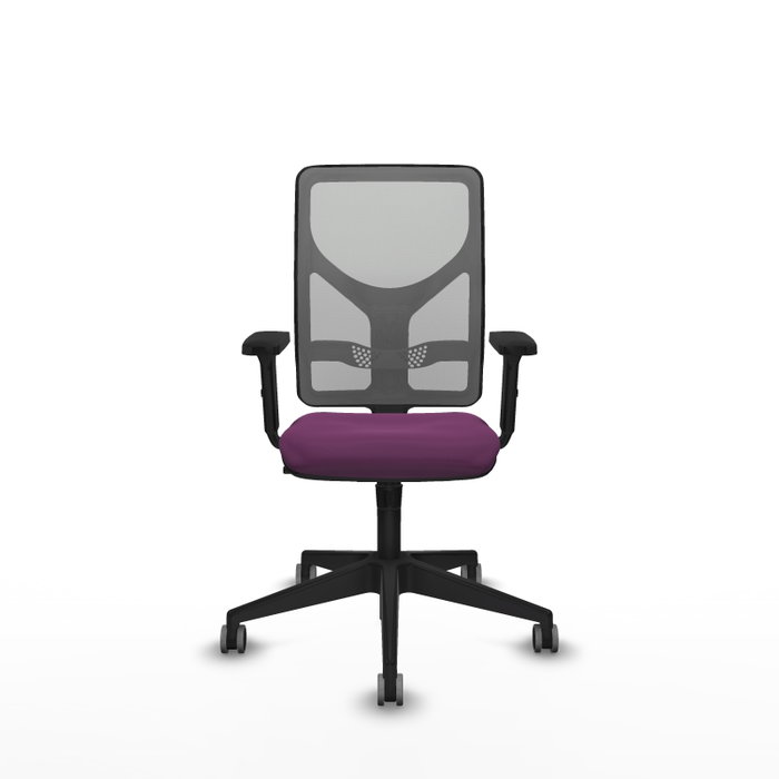 PIQUERAS Y CRESPO Silla de oficina Motilla con mecanismo Sincro, Morado y Gris