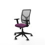 PIQUERAS Y CRESPO Silla de oficina Motilla con mecanismo Sincro, Morado y Gris