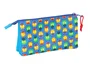 Safta Estuche Portatodo Escolar Triple Iron Man con 3 Cremalleras 120x220x30 mm