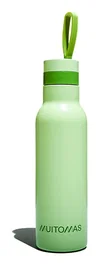 Muitomas Botella de Agua con Cordón 500 ml Verde
