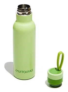 Muitomas Botella de Agua con Cordón 500 ml Verde