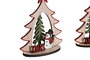 DKD Home Decor Decoración Colgante de Madera Árbol (Pack de 2)