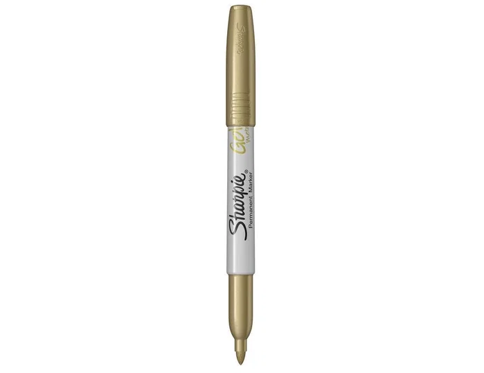 Sharpie Set de 4 Rotuladores Permanentes Metallic Punta Fina Oro