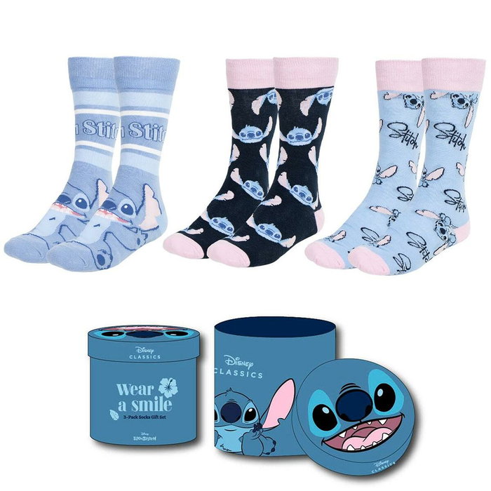 Cerdá Pack de 3 pares de calcetines Stitch Disney Talla 36-43 Cerdá Pack de 3 pares de calcetines Stitch Disney Talla 36-43