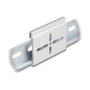 DeLOCK 67142 Clip de montaje de aluminio para riel DIN, Plata