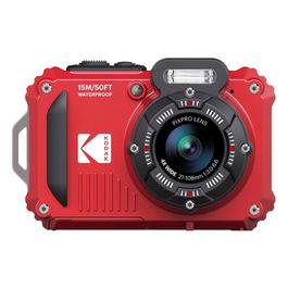 Kodak PIXPRO WPZ2 Cámara Digital Sumergible para Bucear, Resistente al Agua, 14 Megapíxeles, Pantalla LCD 2.7", Color Rojo