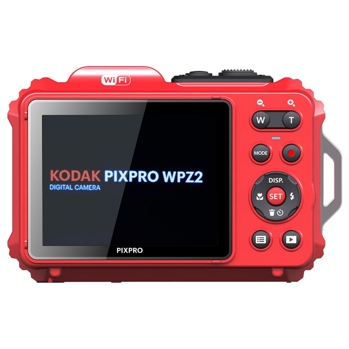 Kodak PIXPRO WPZ2 Cámara Digital Sumergible para Bucear, Resistente al Agua, 14 Megapíxeles, Pantalla LCD 2.7", Color Rojo