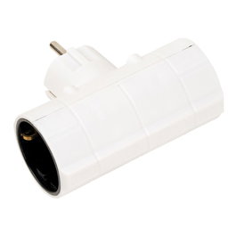 Simon Adaptador doble lateral Schuko 2p+t 16a 250v~ blanco