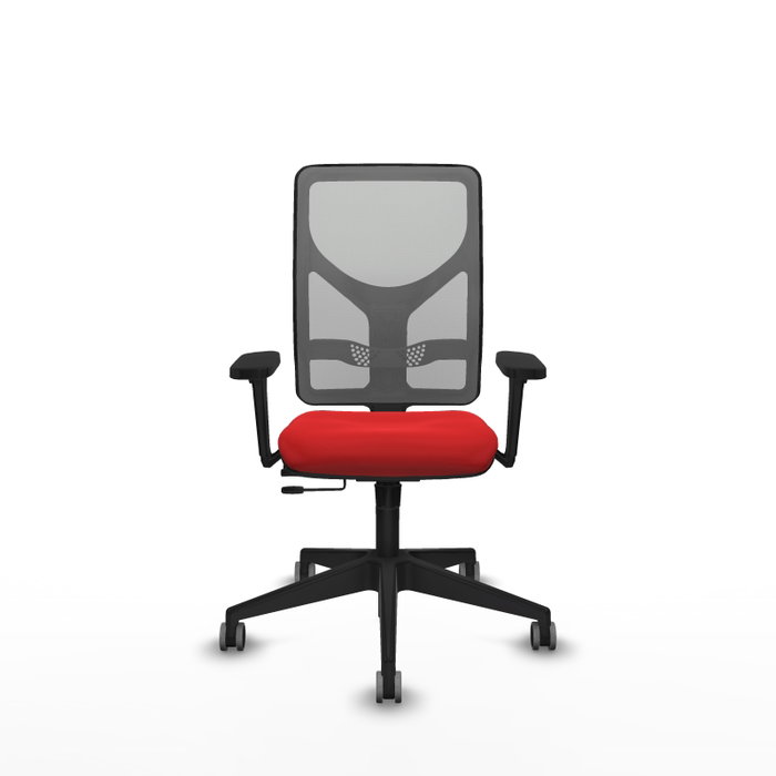 PIQUERAS Y CRESPO Silla de oficina Motilla con mecanismo Sincro/Traslack Rojo y Gris PIQUERAS Y CRESPO Silla de oficina Motilla con mecanismo Sincro/Traslack Rojo y Gris